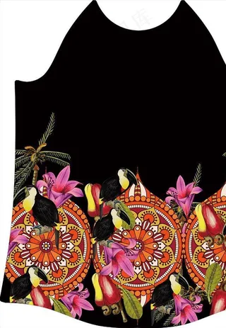 女装 上衣 印花 花型 图案图片