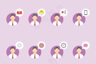 人物对话框图标图片