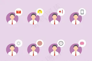 人物对话框图标图片