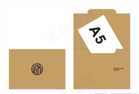 文件袋样机矢量效果图图片