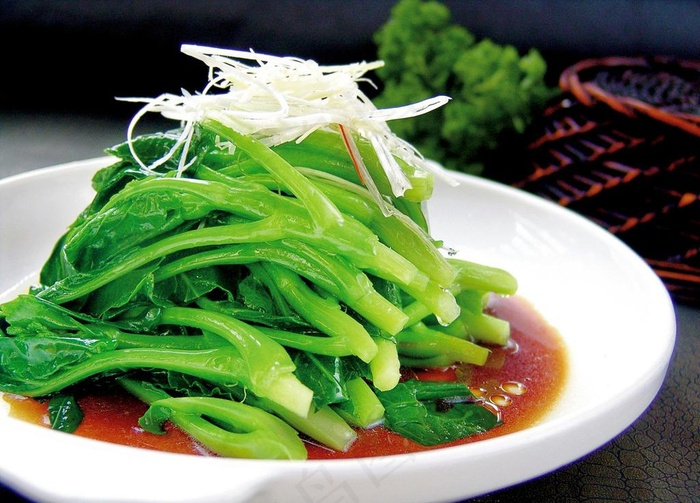 白灼菜心 青菜图片