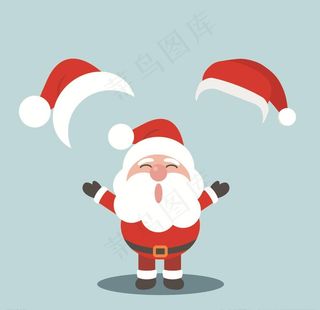 卡通圣诞老人圣诞帽图片