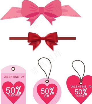 情人节吊牌 蝴蝶结图片