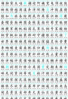 二年级上册识字表图片