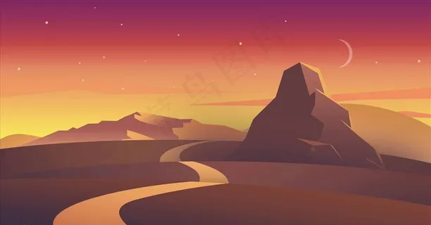 风景插画图片 风景插画图片