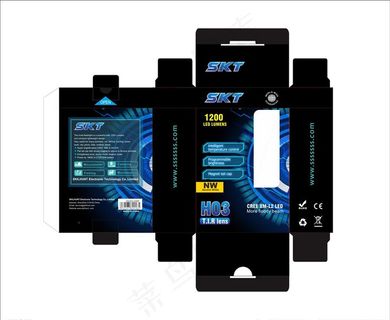 手电筒包装盒图片