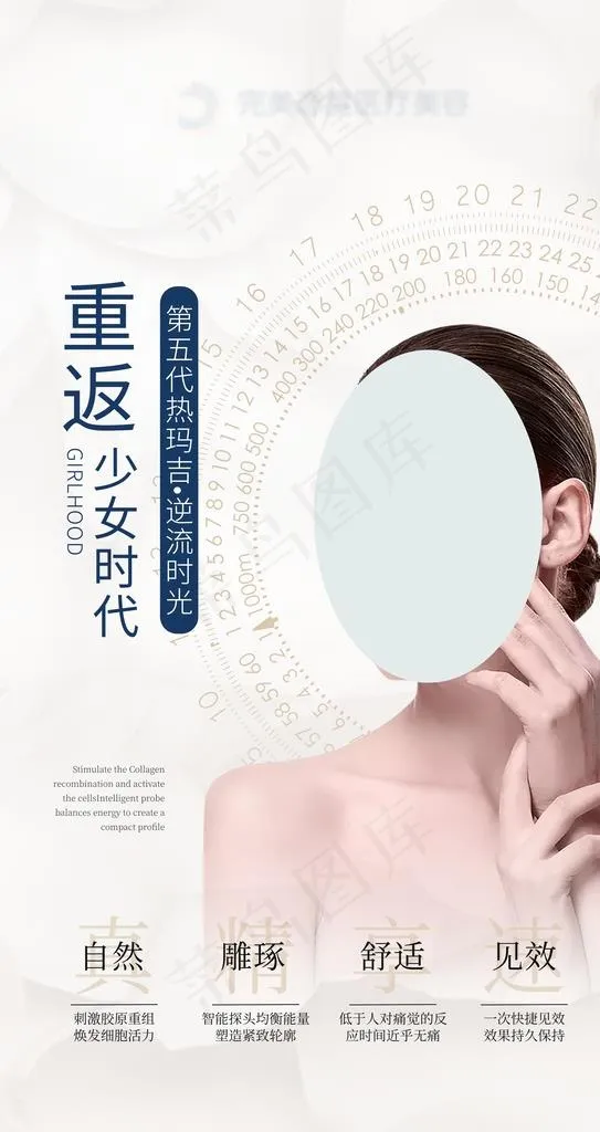 热玛吉医美海报图片(4167X7423(DPI:250))psd模版下载