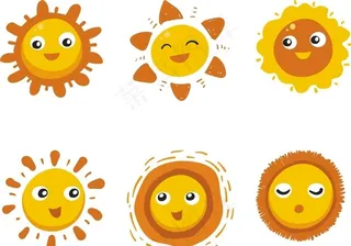卡通太阳图片