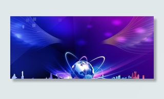 紫色 科幻 商务 绚丽 海报图片