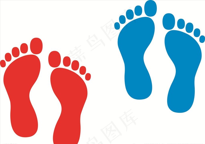 脚丫脚印脚掌图片