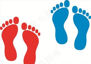 脚丫脚印脚掌图片