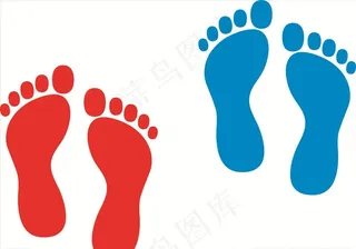 脚丫脚印脚掌图片