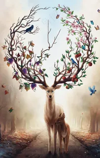 梅花鹿鹿长角鹿图片 梅花鹿鹿长角鹿图片