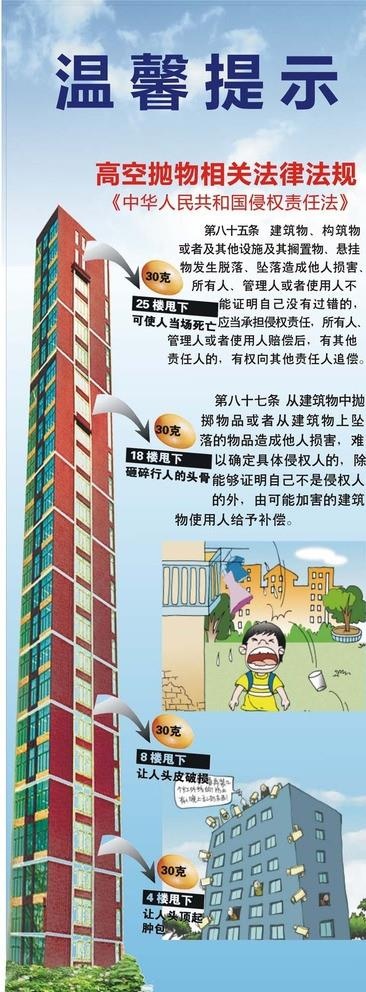 高空抛物图片cdr矢量模版下载