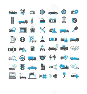 汽车美容图标图片
