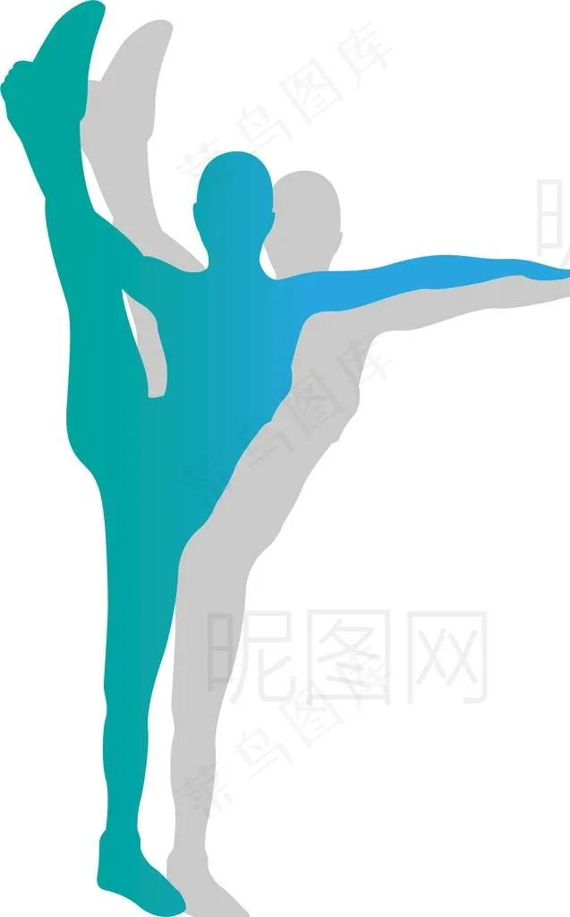 体操图片eps,ai矢量模版下载