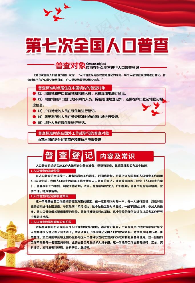 人口普查图片(3543X5315(DPI:150))psd模版下载