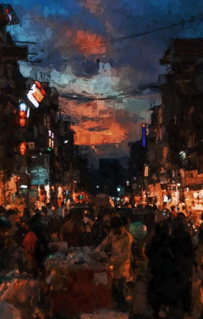 夜市 街道图片