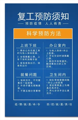复工防控 复工预防图片