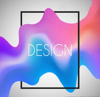 彩色流体底纹图片