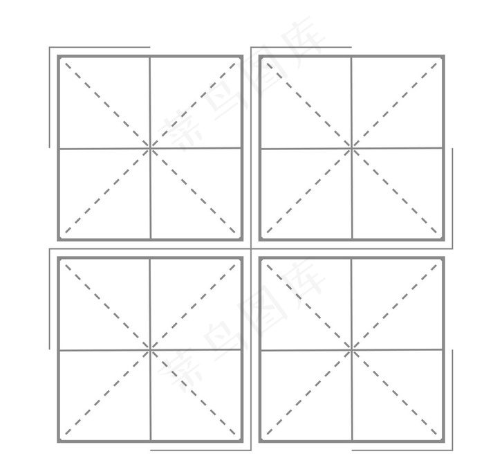 田字格设计图片ai矢量模版下载