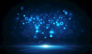 抽象蓝色光效科技背景海报素材图片