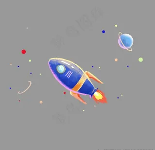 手绘火箭素材 火箭 火箭素材图片