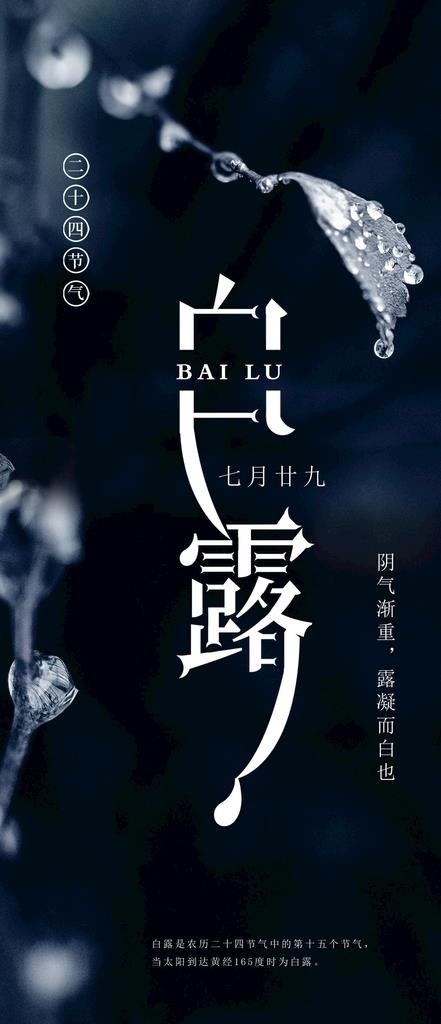 白露图片psd模版下载