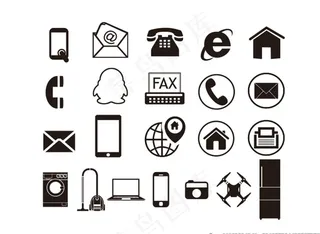 电话qq手机图标图片