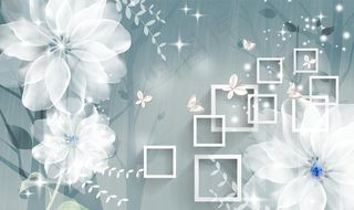 花卉背景墙图片