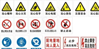 安全标识牌图片