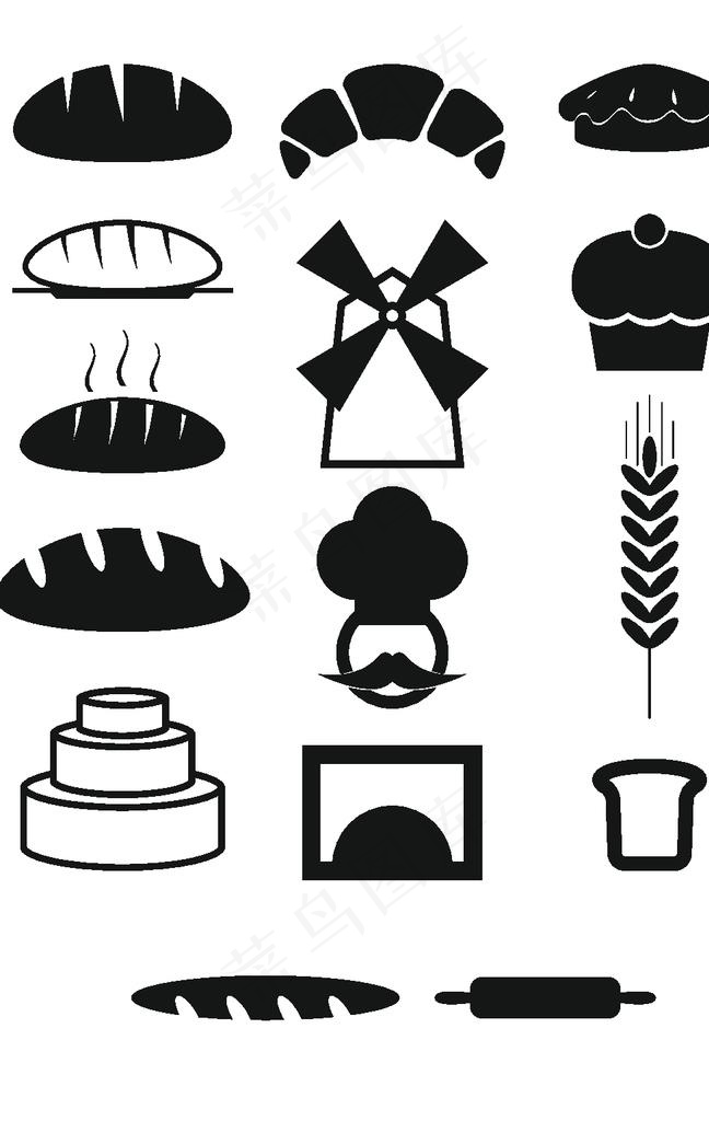 面包蛋糕图标图片