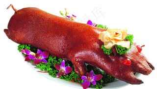 化皮烧乳猪图片