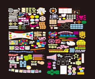 照片框 展板底图 照片排版图片