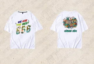 六班白色T恤 666图片