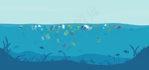 海洋垃圾图片