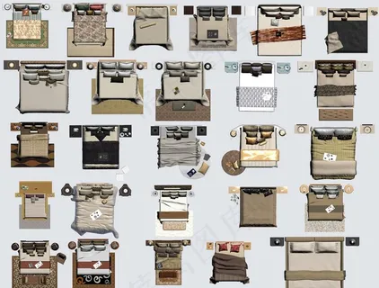 室内家具平面彩图图片 室内家具平面彩图图片