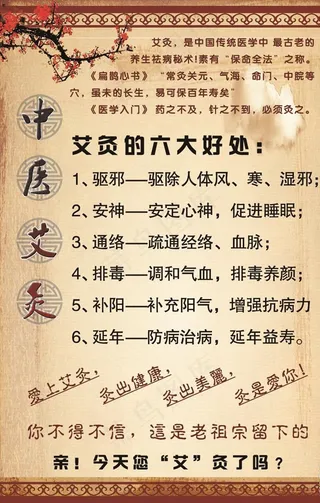 艾灸的六大好处图片