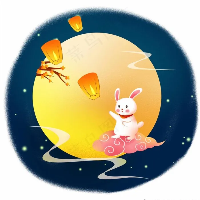 中秋元素图片psd模版下载