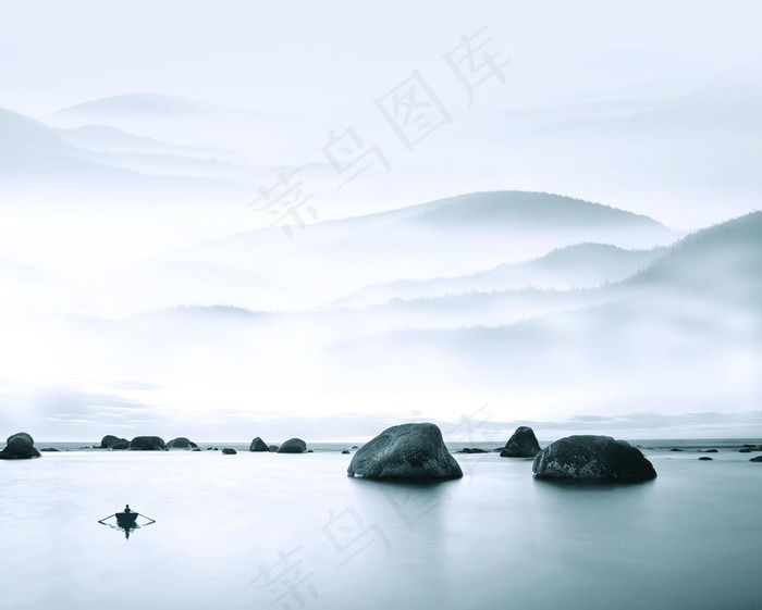 中国风水墨山水图片