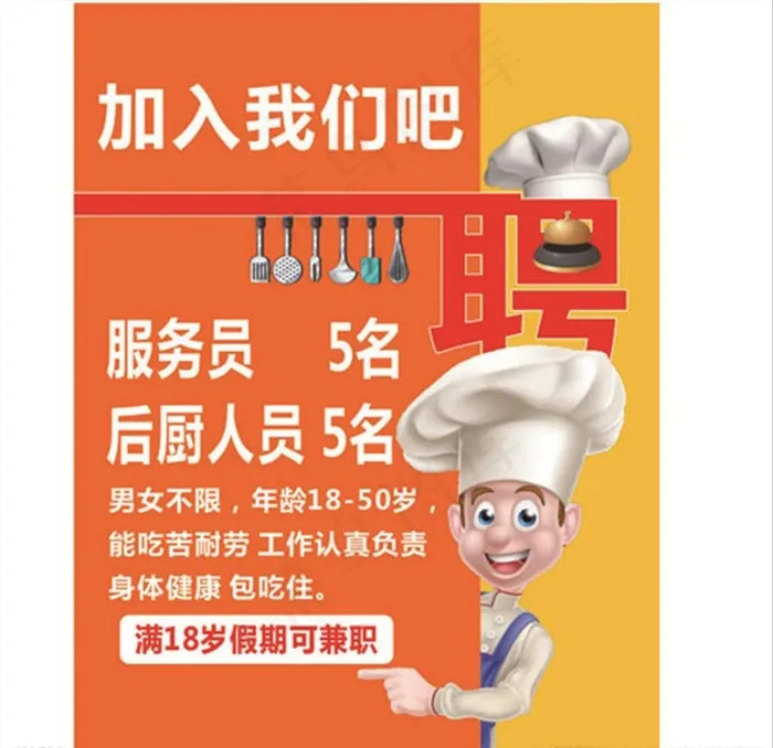 招聘图片cdr矢量模版下载