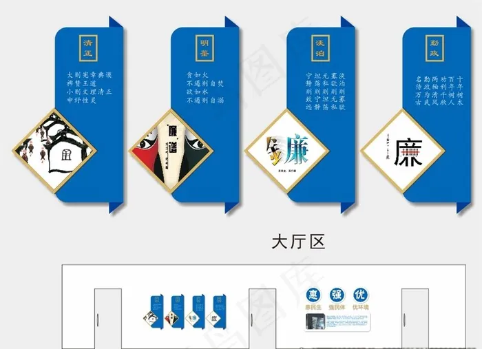 财政文化墙图片(440X297)cdr矢量模版下载