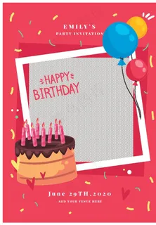 卡通邀请函图片