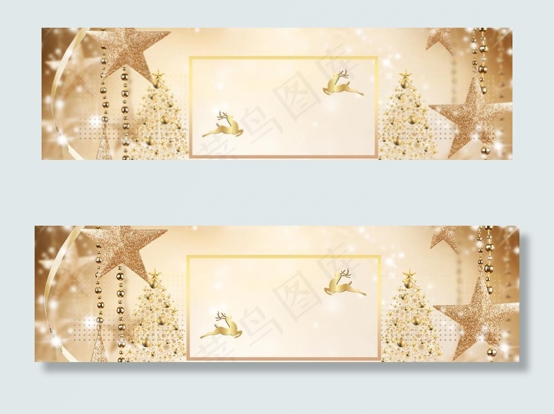 圣诞节海报banner背景素材图片