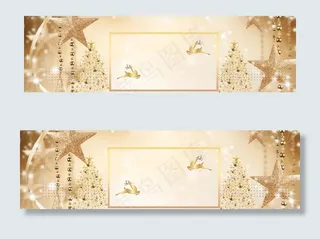 圣诞节海报banner背景素材图片