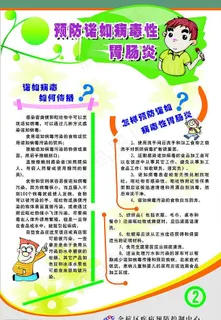 预防诺如病毒性胃肠炎海报二图片