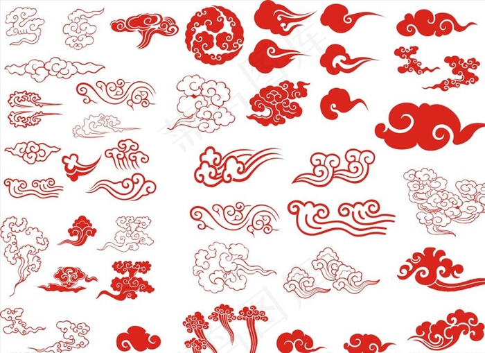 矢量祥云素材图片cdr矢量模版下载