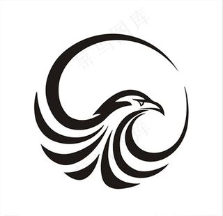 鹰头像图标LOGO标识矢量图图片