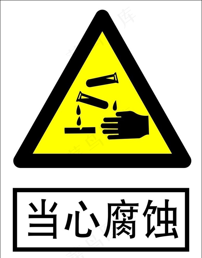 当心腐蚀图片