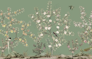 花鸟图百花白鸟图图片